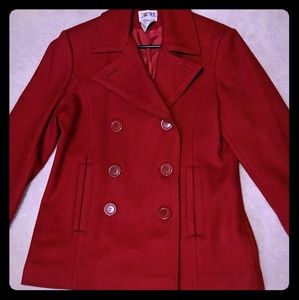 Red Pea Coat